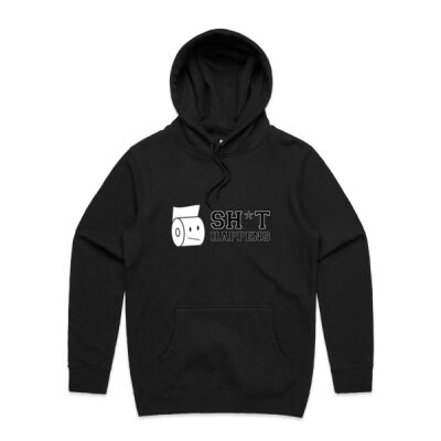 SH*T HAPPENS HOODIE (Black Text) Thumbnail